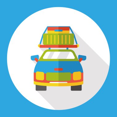 kamp van düz simgesi simgesi öğesi