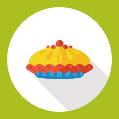 pasta düz simgesi simgesi öğesi