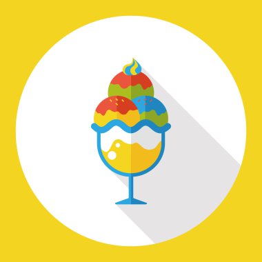 dondurma düz simgesi simgesi öğesi