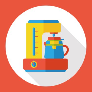 kahve makinesi düz simgesi simgesi öğesi