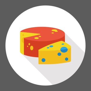 peynir düz simgesi simgesi öğesi