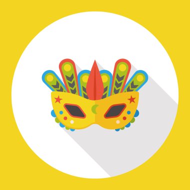 parti maskesi düz simgesi simgesi öğesi