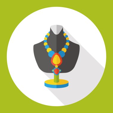 Kolye düz simgesi simgesi öğesi