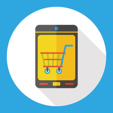 cep telefonu düz simgesi simgesi element simgesi ögesi tarafından online alışveriş