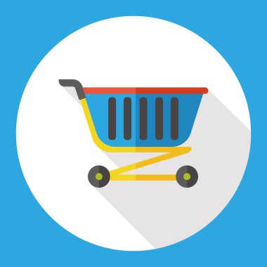 alışveriş sepeti düz simgesi simgesi element simgesi ögesi