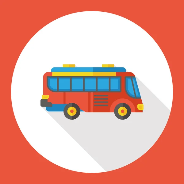 Transport Bus flaches Symbol Symbol Element — Stockvektor