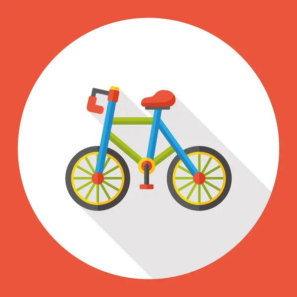 Transport vélo icône plat icône élément — Image vectorielle