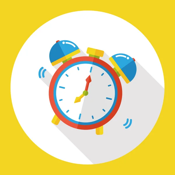 Reloj icono plano icono elemento — Vector de stock