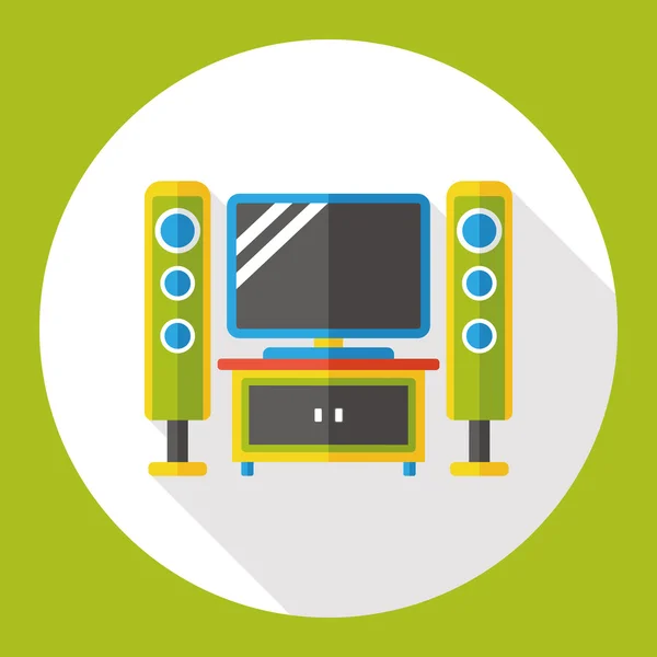 Stereo flaches Symbol-Element — Stockvektor