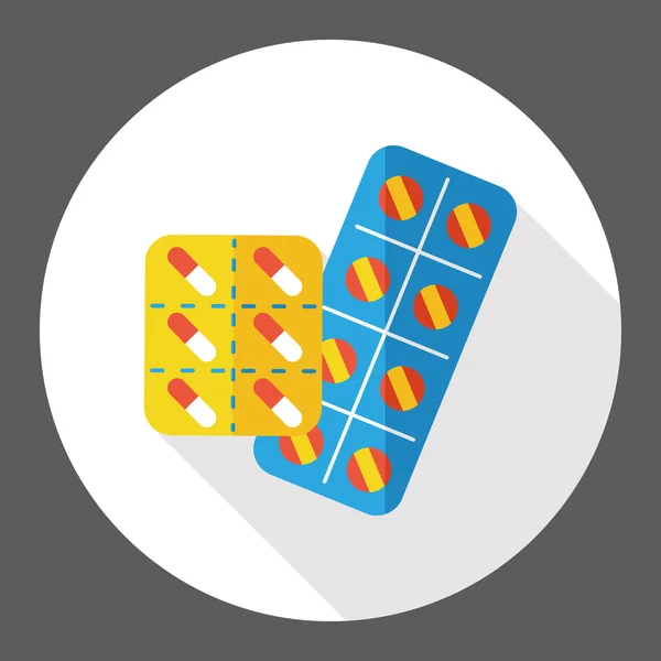 Pills medicine flat icon icon element — Stock Vector