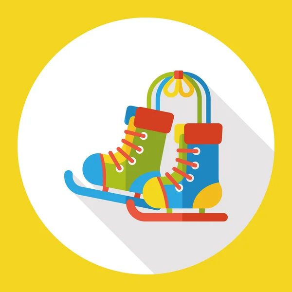 Roller skates flat icon element — стоковый вектор