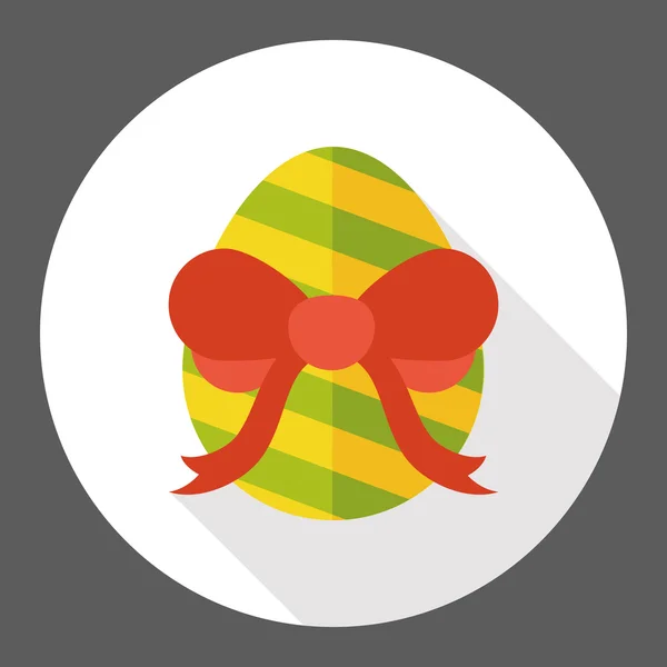 Huevo de Pascua icono plano elemento icono — Vector de stock