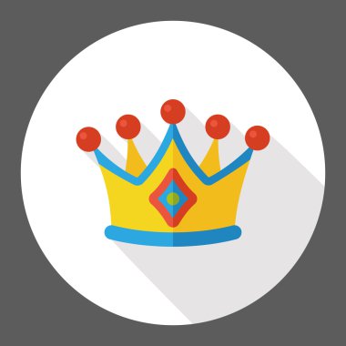 taç düz simgesi simgesi öğesi