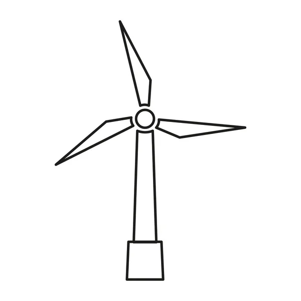 Ícone do gerador de vento. Ilustração vetorial simples. — Vetor de Stock