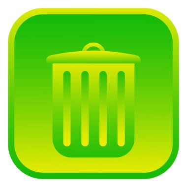 Çöp kutusu. Çöp tenekesi. Çöp kovası. Geri dönüşüm kutusu. Çöp tenekesi. Çöp tenekesi. İzole edilmiş ağ simgesi. Logo tasarımı. Düz vektör illüstrasyonu.