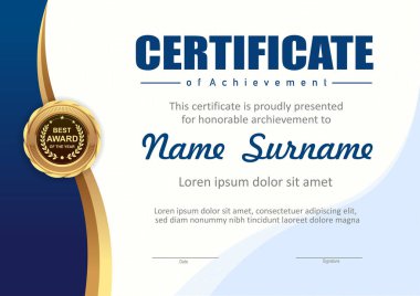 Certificate of Excellence for Dedicated Service