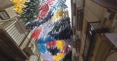 sonunda bir Katedrali ile Gotik bölgesinin sokak dekorasyon