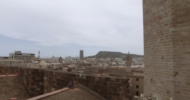 Deck de observação no telhado da catedral — Vídeo de Stock