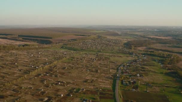 Luftaufnahme für das Dorf — Stockvideo