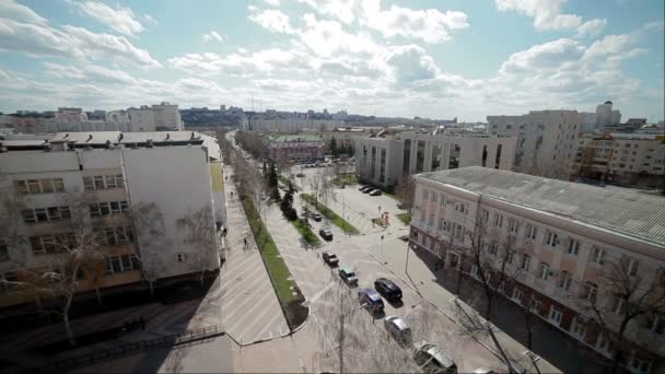 从屋顶的城市风景 — 图库视频影像