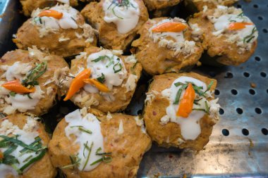 Muz yaprakları köri Tay balık