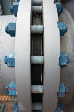Tipik polimer kaplı somunlar flanşlar bağlanma