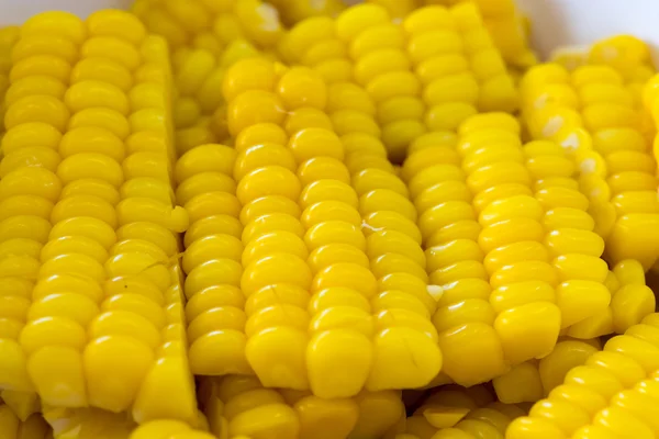 Sliced Steamed Sweet Corn — Stock Photo, Image