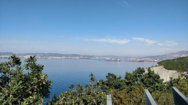 Anapa şehrinin yakınlarındaki çarpıcı deniz manzarası