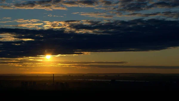 Red Sunset City — Stock Photo, Image