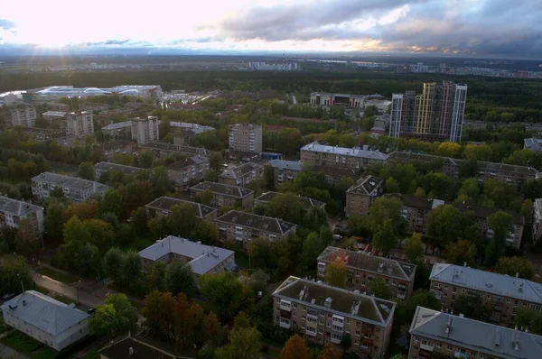 Stadsgebouwen Van Boven Stenen Jungle — Stockfoto