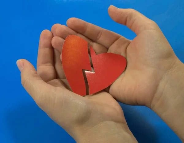 Kırık bir kalp avuçlarının içinde