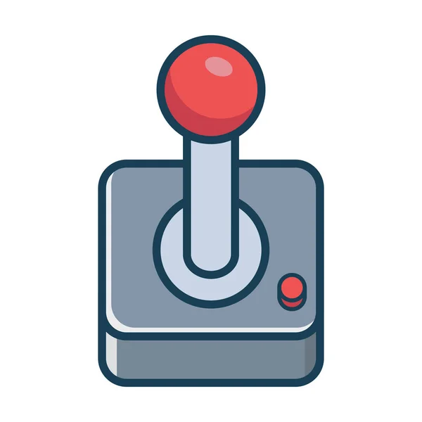 Retro joystick for playing on a computer and consoles. — Stock Vector