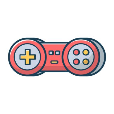 Kırmızı oyun joystick 'i.