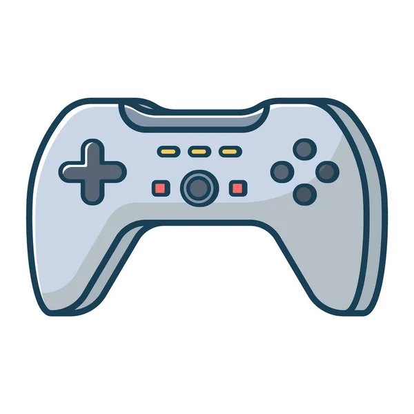 Grey game joystick. — Stock Vector