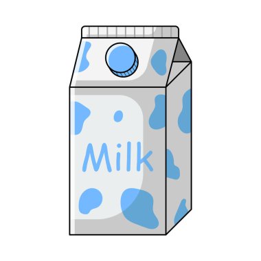 Küçük süt kutusu.