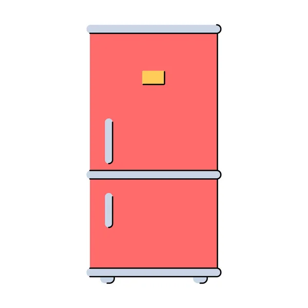 Fridge and freezer. — Stock Vector