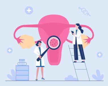 İnsan Papillomavirus veya HPV tanı konsepti