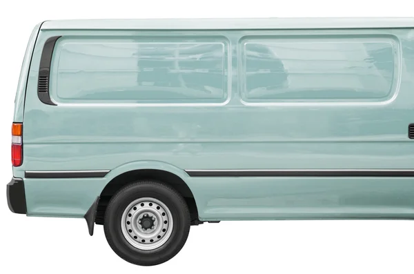 Van on a white background, room for text ,logo or copy space — Stock Photo, Image