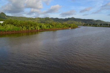 Orta Java Endonezya sahilinin güzelliği