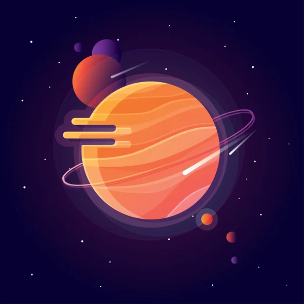 Planeten van het zonnestelsel — Stockvector