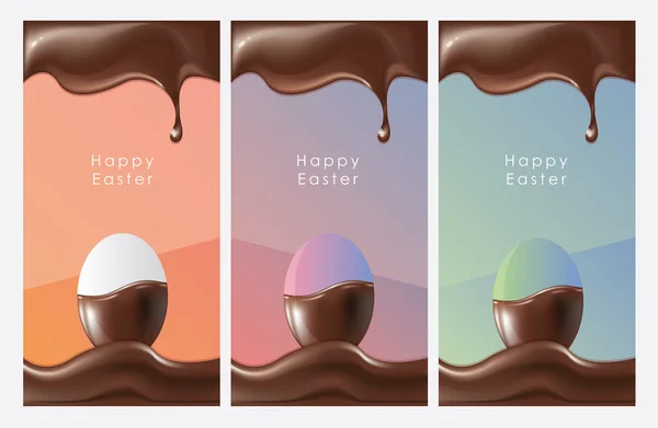 Tasty Happy Easter banners — Stock Vector