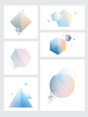 Çokgen şekiller tasarımlarda geometrik öğesi