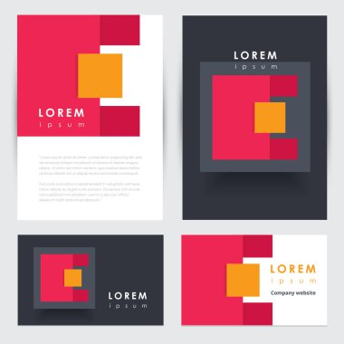 Modern kurumsal kimlik şablonları