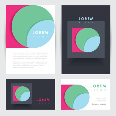 Modern kurumsal kimlik şablonları