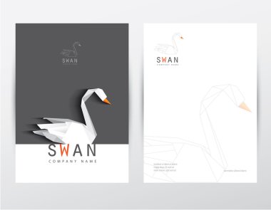 Poli kuğu ile kurumsal kimlik için ayarla