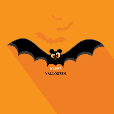 Mutlu Cadılar Bayramı uçan yarasa