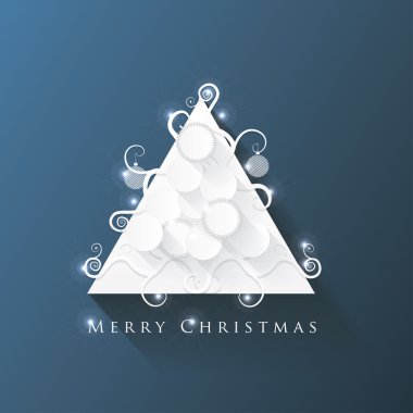 Soyut Noel ağacı süsle