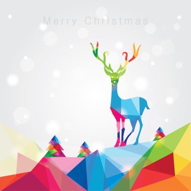 Modern moda neşeli Noel manzara