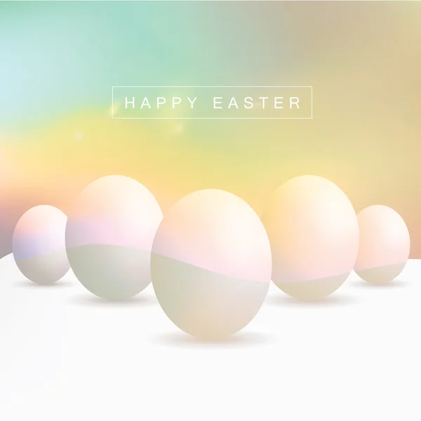 Fondo estilo Instagram con huevos de Pascua — Vector de stock