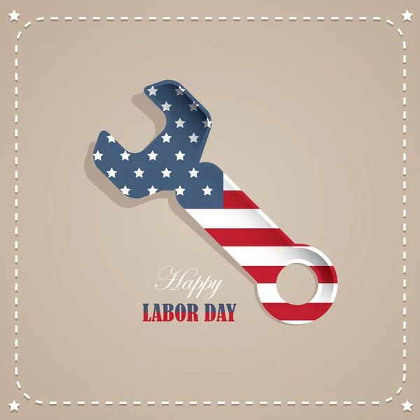 労働者の日アメリカ国民の祝日 — ストックベクタ